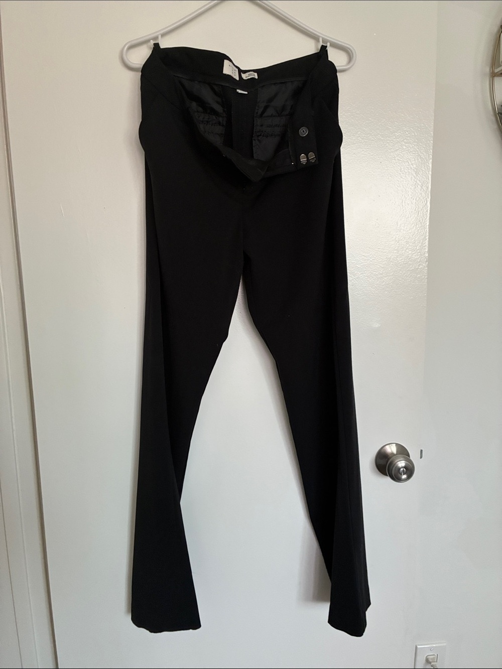 Women's Black Wide-Leg Dress Pants